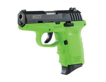 SCCY CPX-2 9mm Pistol, Lime Green - CPX2CBLG