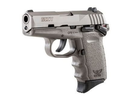 SCCY CPX-1 9mm Pistol, Sniper Gray - CPX1TTSG