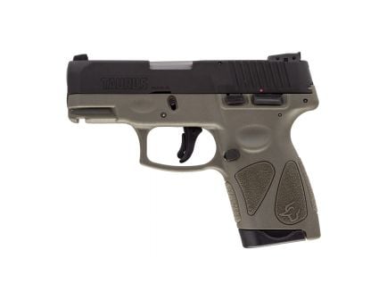 Taurus G2S Compact 9mm Pistol, OD Green - 1-G2S931O