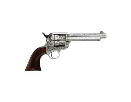 Taylors & Company 1873 Cattleman Photo Engraved .45 LC Revolver, White Heat Treated Steel - 701AWE