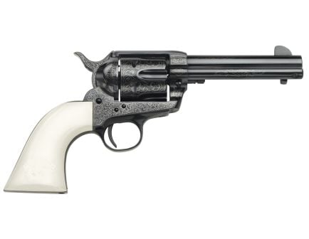 Taylors & Company Outlaw Legacy .45 LC Revolver, Blue Engraved 