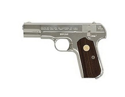 Colt Hammerless 1903 General Officer's (Re-Issue) .32 ACP Pistol, Bright Nickel - 1903N