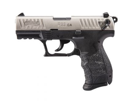 Walther P22 CA .22lr Pistol, Nickel - 5120336