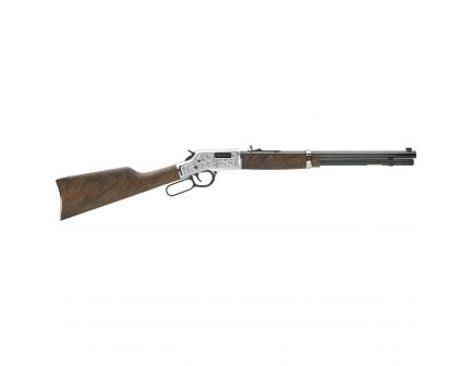 Henry Big Boy Silver Deluxe Engraved .357 Mag/.38 Spl Lever Action Rifle, Brown - H006MSD