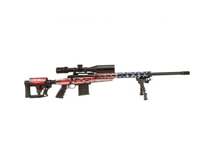 Howa M1500 6.5 Crd Bolt Action Rifle w/ 4-16x50mm Long Range Scope, American Flag RWB Cerakote - HCRA72597USK