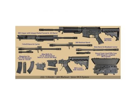 Windham Weaponry .223 Rem/5.56/.300 Blackout/7.62x39mm/9mm Semi-Automatic AR-15 Rifle - RMCS-4
