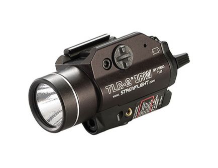 Streamlight TLR-2 IRW 300 lm C4 LED Water-Resistant Tactical Weapons Light w/ Integrated Infrared Laser and Strobe, Black - 69165