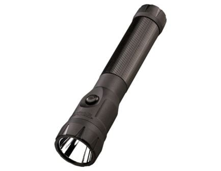 Streamlight PolyStinger 120 VAC 485/240/120 lm LED Rechargeable Multi-Mode Water-Resistant Flashlight w/ Smart Charger, Black - 76111
