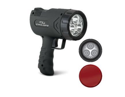 Cyclops Sirius 500 500/45 lm (3) Cree Hi-Power LED (6) LED Handheld Rechargeable Spotlight, Black - CYC-X500H