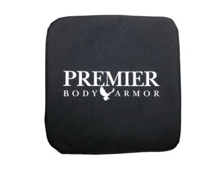 Premier Body Armor Kevlar/500 Denier Cordura Vertx Backpack Panel, 9.5" W x 9.5" H x 0.22" T, Black - BPP-9023