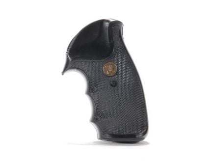Pachmayr Gripper Grip w/ Finger Grooves for Colt Python Pistol, Black - 02528