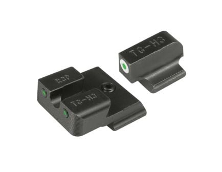 TruGlo Tritium Pro Front/Rear Night Sight Set for Ruger American 9mm Luger and 45 ACP Handguns - TG231R3W