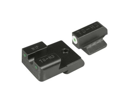 TruGlo Tritium Pro Front/Rear Night Sight Set for 1911 5" Government 9mm Luger/40 S&W Handgun - TG231N2W