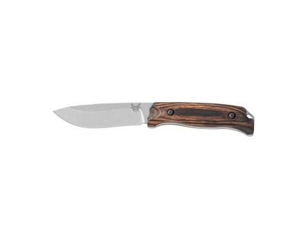 Benchmade Saddle Mountain Skinner 4.17" Fixed Blade Knife With Stabilized Wood Handle - 15001-2 