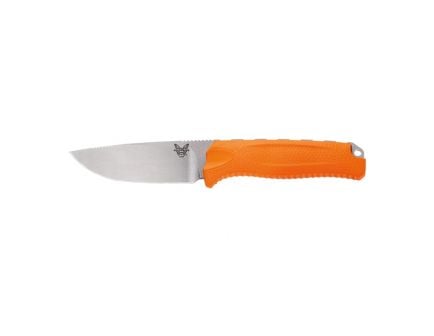 Benchmade Steep Country 3.5" Fixed Blade Knife With Orange Handle