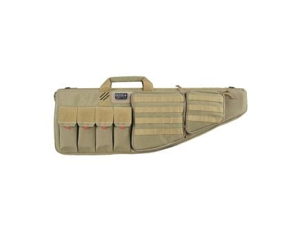 GPS 35" Tactical AR Case w/ External Handgun Case, Tan
