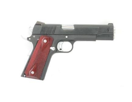 PSA 1911 Nitride Premium w Chrome Controls Red Ambi Checkered Grips