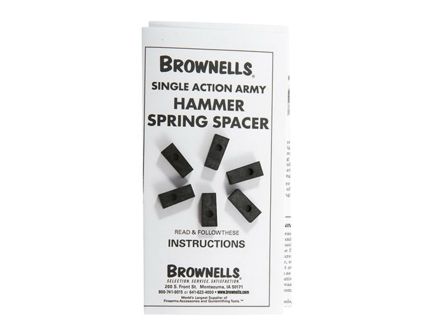Brownells 6-Pack Hammer Spring Spacer Fits Colt Single Action Army, Black