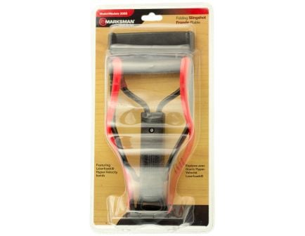 Marksman Laserhawk II Talon Grip Folding Slingshot, Black/Red - 3055