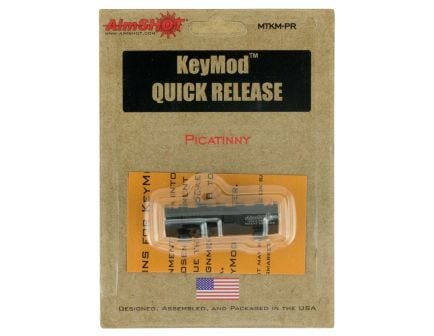 Aim Shot KeyMod Quick Release Picatinny Rail, Black - MTKMQRPR