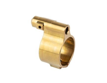 Q LLC AR-15 Gas Block .750 Adjustable, Gold - GBADJ