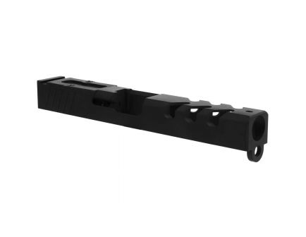 Tacfire Slide w/ RMR Cut and Cover Plate for Glock 17 Gen 3 Pistol, Cerakote Graphite Black - GLKSL17