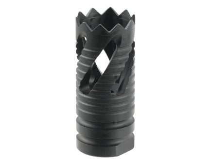 Tacfire 1/2-28 Thread Crown Style Muzzle Break, .223 Rem/5.56, Black Oxide - MZ1021