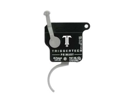 Triggertech Rem 700 Primary Single-Stage Traditional Curved Right Hand Trigger w/o Bolt Release for Remington 700 Rifle, Stainless - R70SBS14TNC