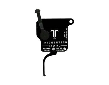 Triggertech Rem 700 Special Single-Stage Flat Trigger w/ Bolt Release for Remington 700 Rifle, Black - R70SBB13TBF