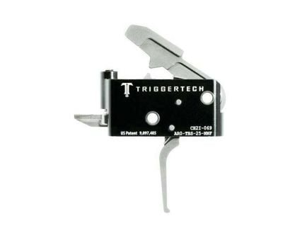 Triggertech Adaptable AR Primary Short 2-Stage Flat Trigger w/ Bolt Release for AR Bolt Action Rifle, Stainless - AROTBS25NNF