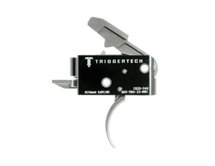 Triggertech Competitive AR Primary Short 2-Stage Traditional Curved Trigger w/ Bolt Release for AR Bolt Action Rifle, Stainless - AR0TBS33NNC
