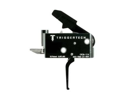 Triggertech Adaptable AR Primary Short 2-Stage Flat Trigger w/ Bolt Release for AR Bolt Action Rifle, Black - AROTBB25NNF