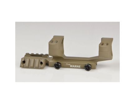 Warne Scope Mounts R.A.M.P AR 30mm Ultra High Aluminum 1-Piece Tactical Scope Mount, Dark Earth - RAMP30DE