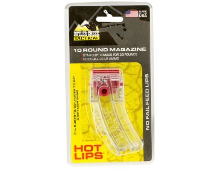Butler Creek Hot Lips 10 Round .22lr Ruger 10/22 Detachable Magazine, Clear - HL10CL