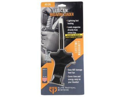 ETS Double/Single Stack .45 ACP Polymer CAM Loader, Black - ETSCAM-45