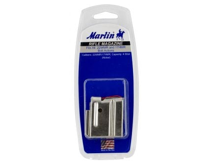 Marlin Firearms 4 Round .22 Mag and .17 HMR Detachable Magazine, Nickel - 71923