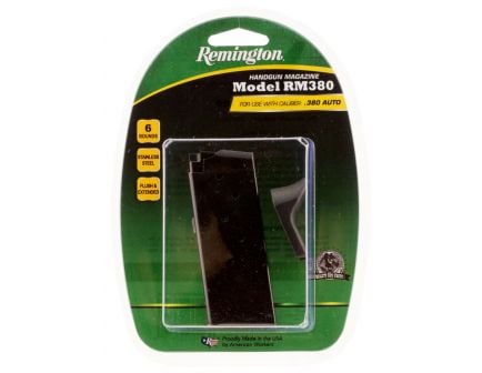 Remington 6 Round .380 ACP RM380 Detachable Magazine, Black - 17679