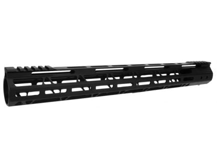 Tacfire Slim M-LOK 17" AR-15 1-Piece Free Float Handguard, Anodized Black - HG08-17