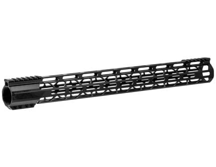 Tacfire Ultra Slim KeyMod 19.25" AR-15 Clamp-on Style Free Float Handguard, Type III Hardcoat Anodized Black - HG02-308-19.25