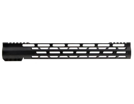Tacfire Slim M-LOK 15" AR-15 1-Piece Free Float Handguard, Anodized Black - HG08-15