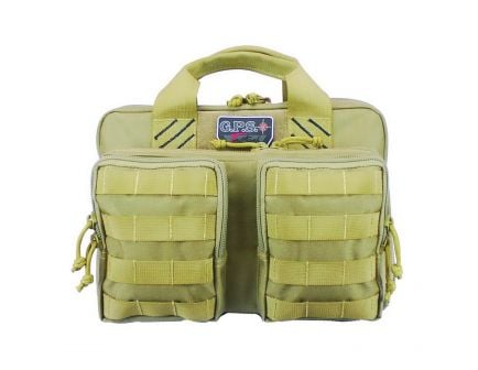 G Outdoors Tactical Quad Plus 2 Pistol Case, Teflon Coated Tan - T1312PCT
