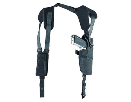 Uncle Mike's Sidekick Size 0 Right Hand 2" to 3" Small/Medium Autos Vertical Shoulder Holster, Textured Black - 83001