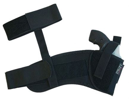 Uncle Mike's Size 12 Right Hand Glock 26/27/33 Ankle Holster, Textured Black - 88121