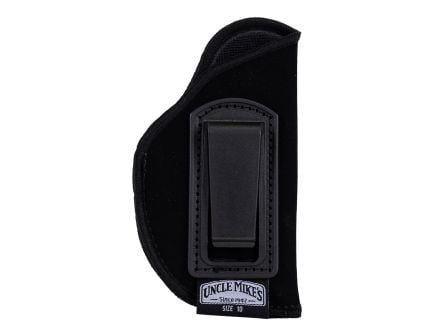 Uncle Mike's Size 10 Right Hand .22 to .25 Small Autos Inside-The-Pant Open Style Holster, Textured Black - 89101