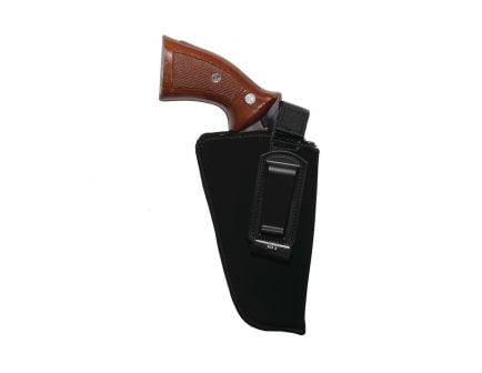 Uncle Mike's Size 2 Right Hand 4" Medium/Intermediate Autos Inside-The-Pant Holster w/ Retention Strap, Textured Black - 76021