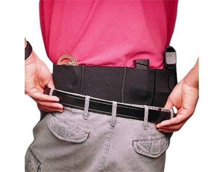 DeSantis Gunhide Belly Band Large Ambidextrous Hand Small Frame Auto Holster, Black - 060BJG3Z0