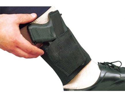 DeSantis Gunhide Apache Ankle Rig Right Hand SIG P365 Holster, Smooth Black - 062BAMAZ0