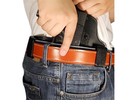 DeSantis Gunhide Intruder Right Hand Glock 42 Inside-The-Waistband Concealment Holster, Smooth Black - 105KAY8Z0