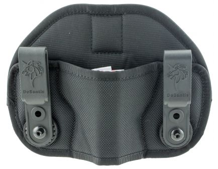 DeSantis Gunhide Vanquisher Ambidextrous Hand Small/Medium Frame Auto Inside-The-Waistband Holster, Black - M71BJG1Z0
