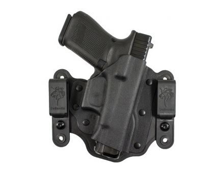 DeSantis Gunhide Intruder 2.0 Right Hand Glock 17 Gen 5 Inside/Outside the Waistband Holster, Smooth Black - 176KAB2Z0